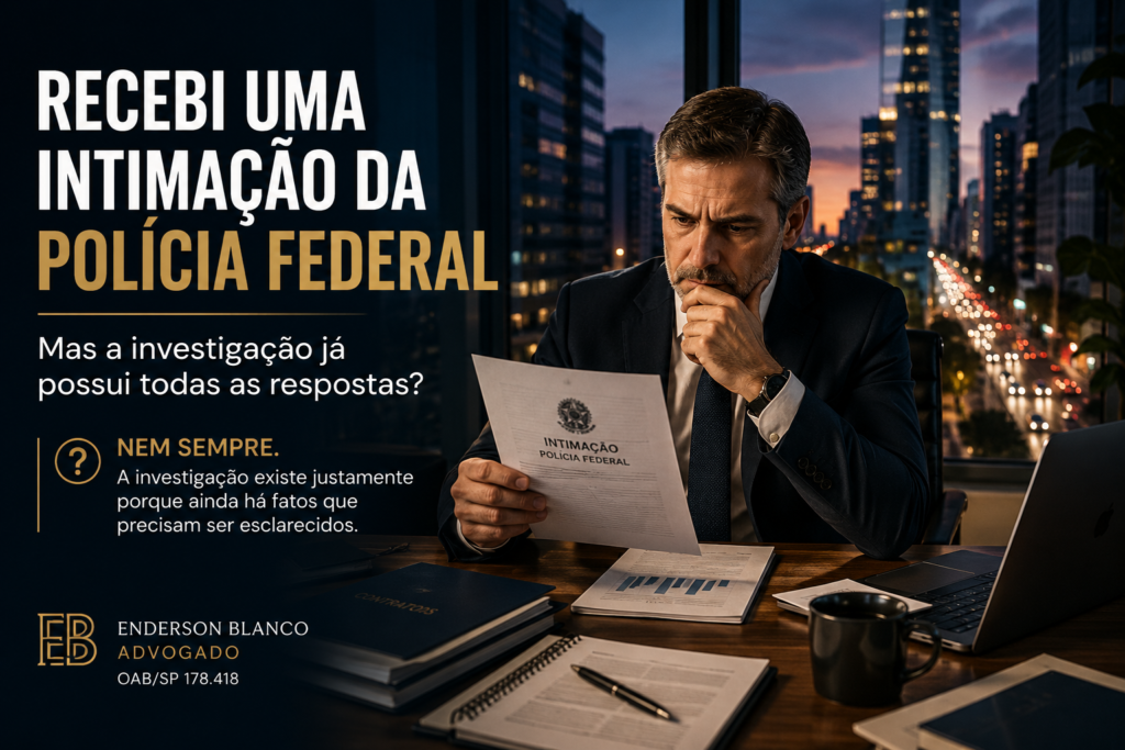 Recebi uma intimação da Polícia Federal: a investigação ainda procura respostas